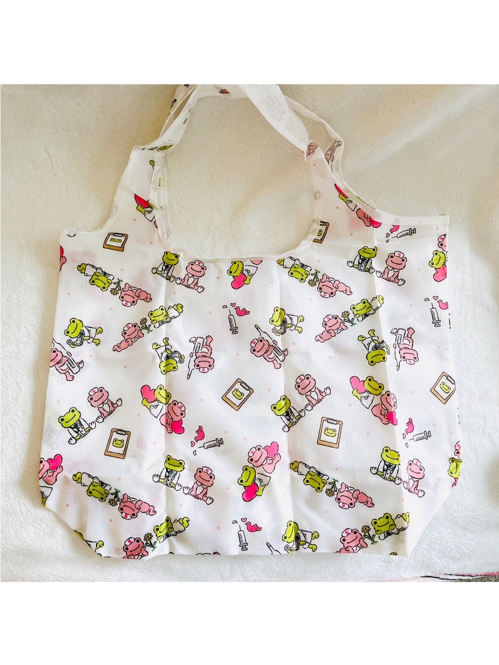 Pickles The Frog Eco Bag Lightweight Compact Fodable Shopping Bag limited Japan